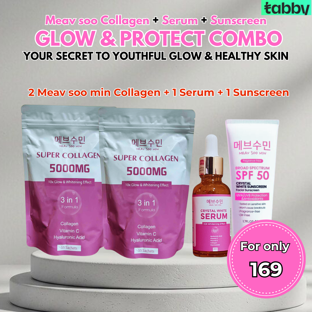 Glow & Protect Combo: Collagen + Serum + Sunscreen