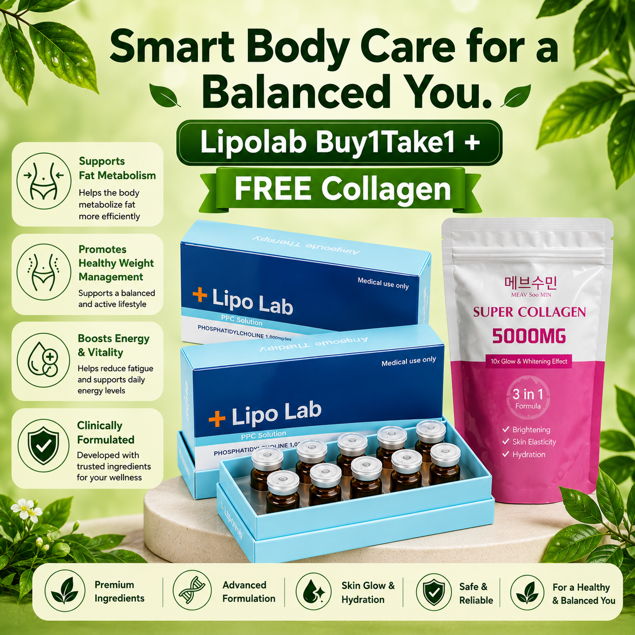 Lipolab Buy1Take1 + FREE Collagen