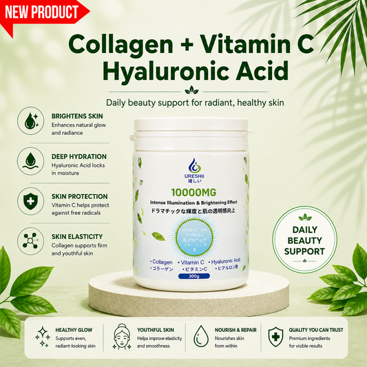 Ureshii Collagen Vitamin C Hyaluronic Acid Powder