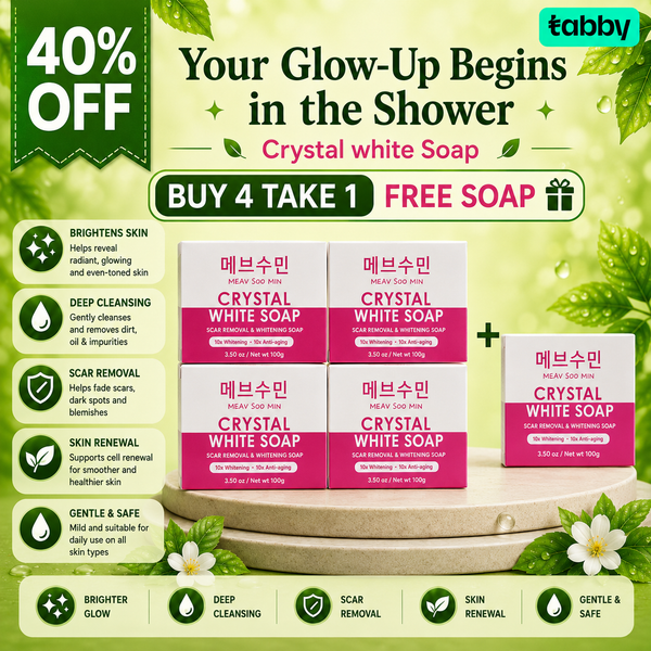 Crystal White Soap – Buy 4, Take 1 FREE