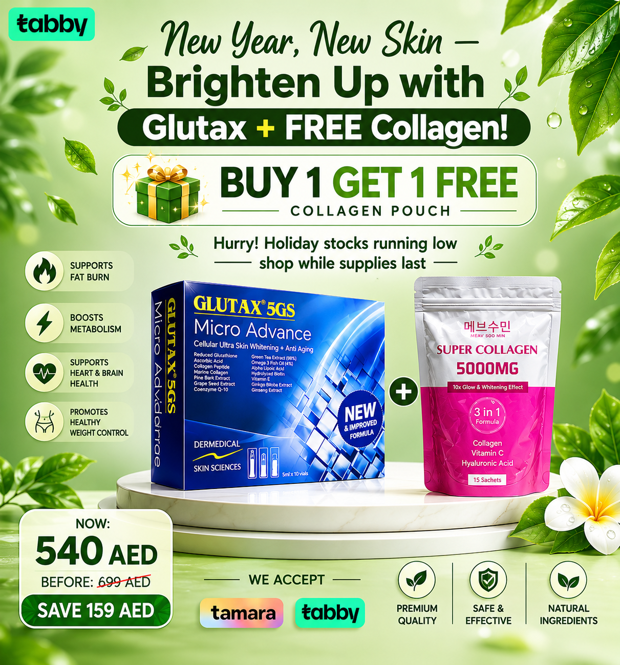 New Year, New Skin — Brighten Up with Glutax + FREE Collagen