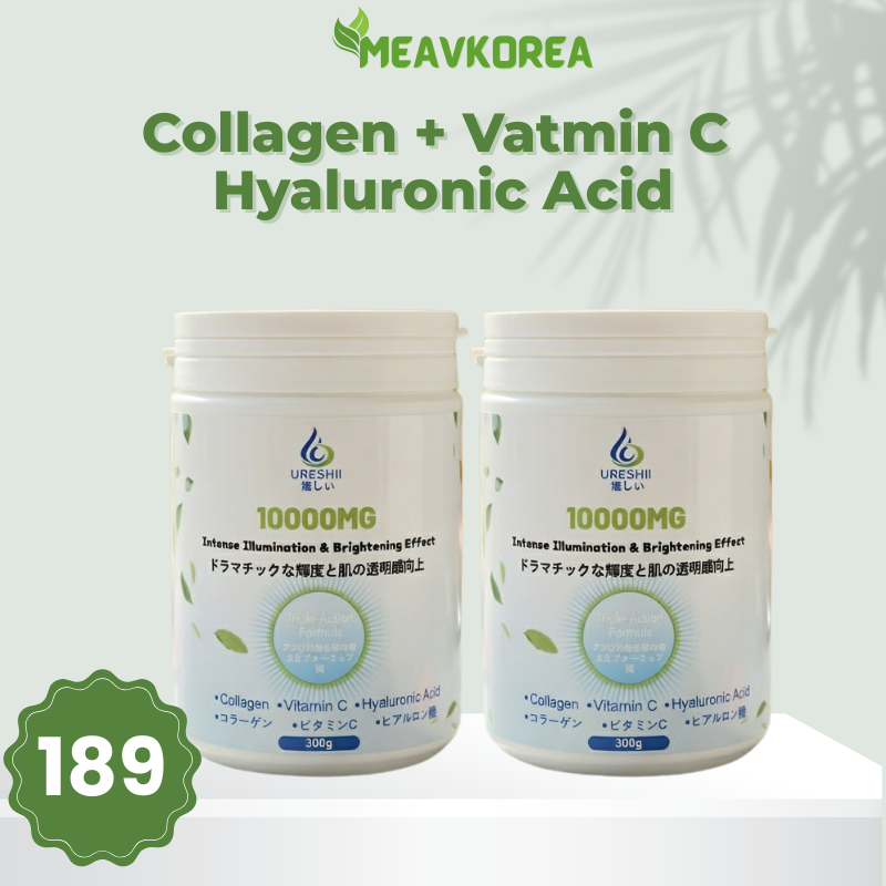 Ureshii Collagen Vitamin C Hyaluronic Acid Powder