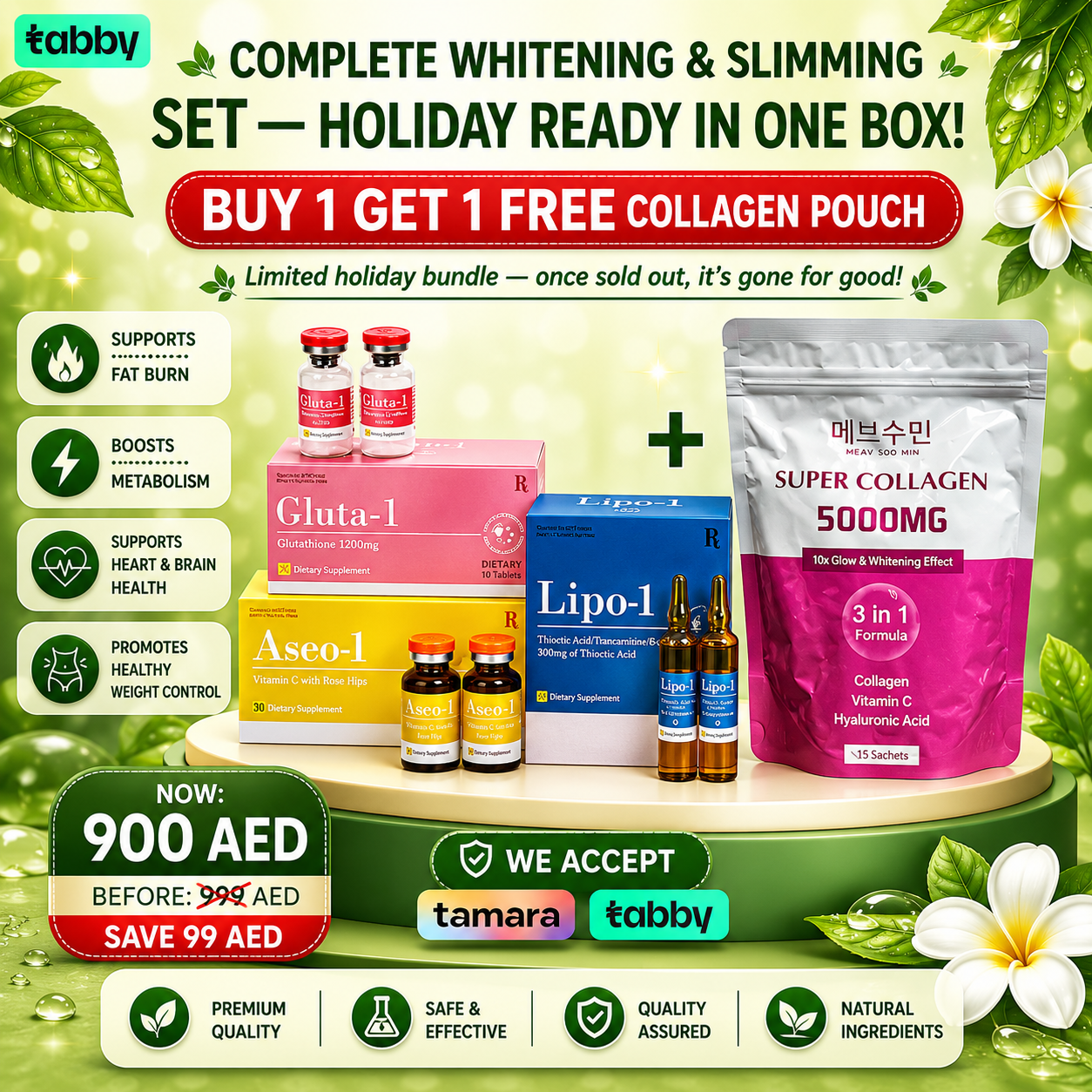 Complete Whitening & Slimming Set — Holiday Ready in One Box