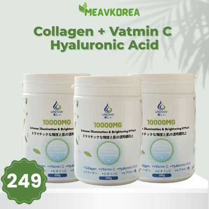 Ureshii Collagen Vitamin C Hyaluronic Acid Powder