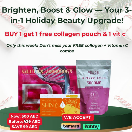 Brighten, Boost & Glow — Your 3-in-1 Holiday Beauty Upgrade