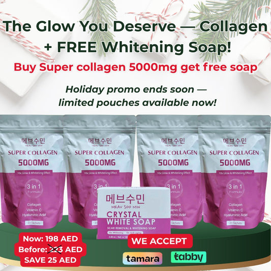The Glow You Deserve — Collagen + FREE Whitening Soap