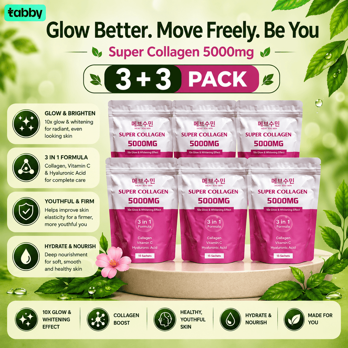 Meav Soo Min Collagen (3 + 3 Pack)