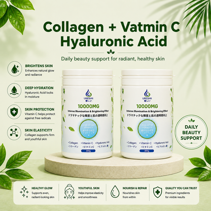 Ureshii Collagen Vitamin C Hyaluronic Acid Powder