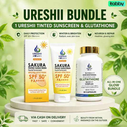 Ureshii Bright & Protect: 1 Gluta + 1 Tinted Sunscreen