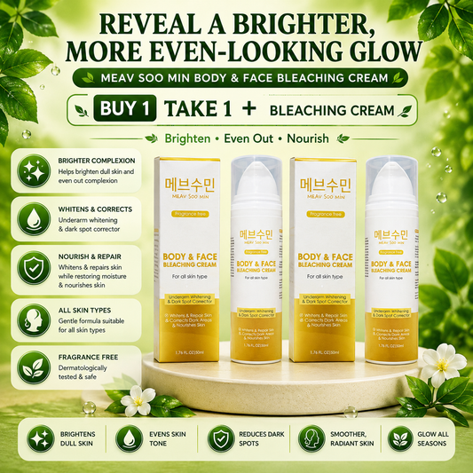 Meav Soo Min Body & Face Bleaching  Cream - Buy1 Take1
