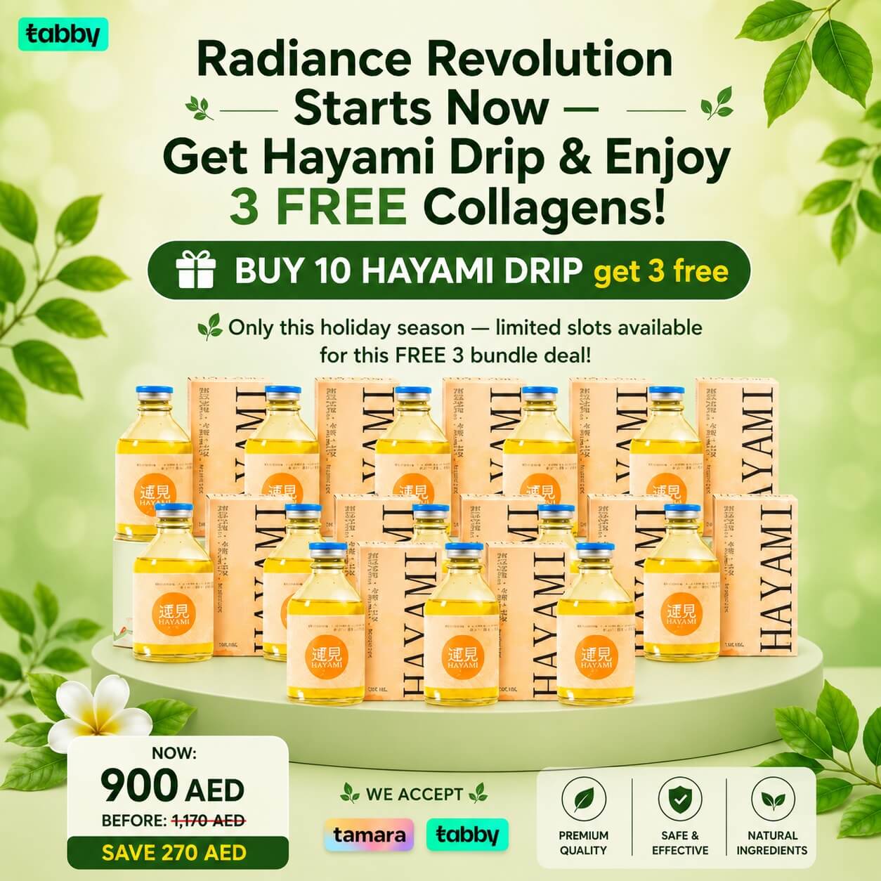 Radiance Revolution Starts Now — Get Hayami Drip & Enjoy 3 FREE Collagens