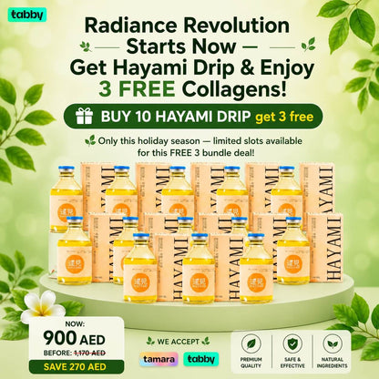 Radiance Revolution Starts Now — Get Hayami Drip & Enjoy 3 FREE Collagens