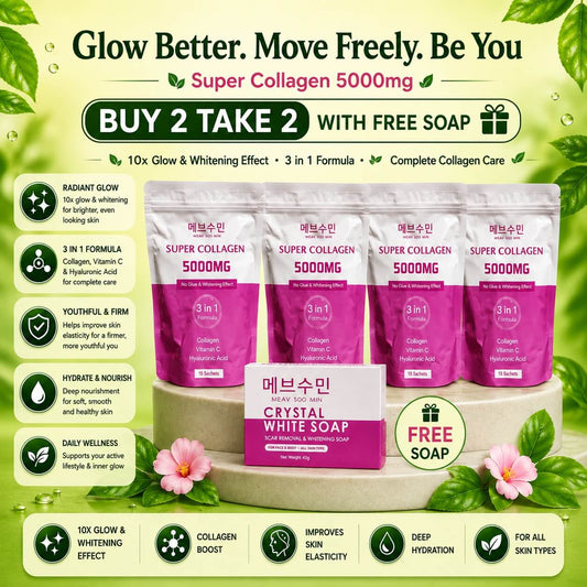 Super Collagen 5000mg  Buy 2 Take 2 With Free SOAP